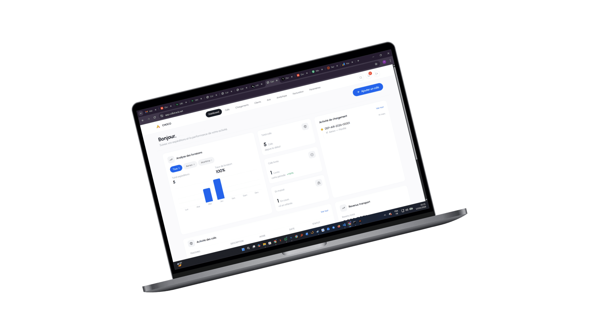 ColisTrack Dashboard